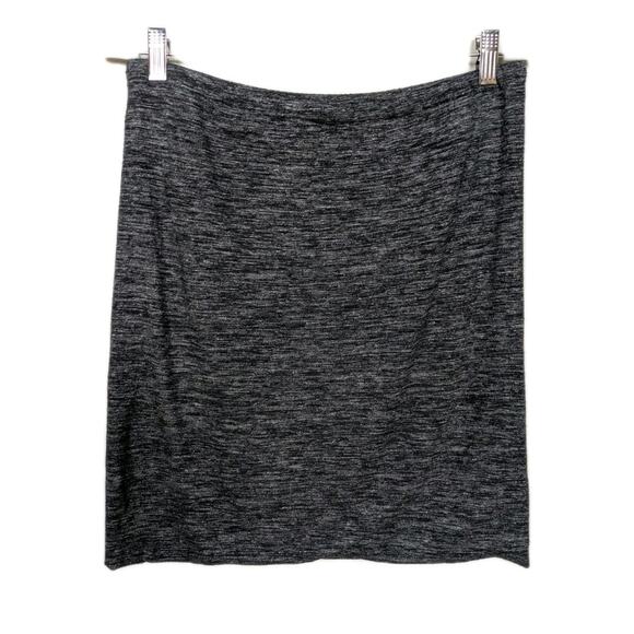 ISABEL MARANT Etoile Heather Black Jersey Knit Mini Skirt Pull-On Women's FR 42 - Picture 2 of 6